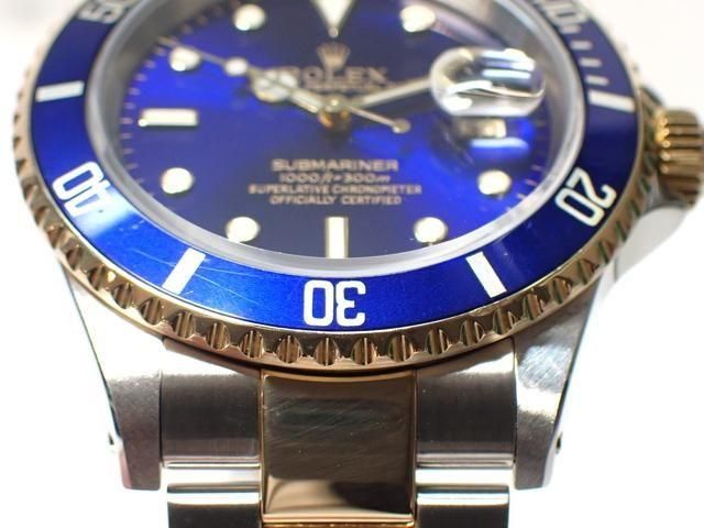 ロレックス　サブマリーナ16613フラッシュフィット ロレックス ”サブマリーナ Ref-16610 Y番(02年製)” フラッシュ