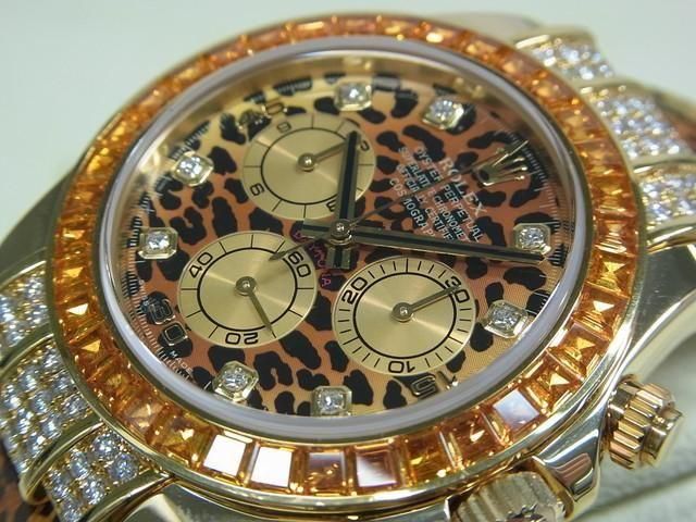 ロレックス デイトナ レパード 18KYG 8Pダイヤインデックス 116598SACO ロレックス デイトナ レパード 18KYG 8Pダイヤインデックス 116598SACO