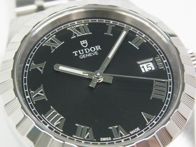 チューダー ロイヤル 38MM ブラックダイヤル 28500 - 腕時計専門