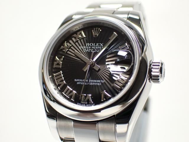 ROLEX デイトジャスト レディース 179160 ブラック 26mm ロレックス デイトジャスト レディース ブラックサンビーム