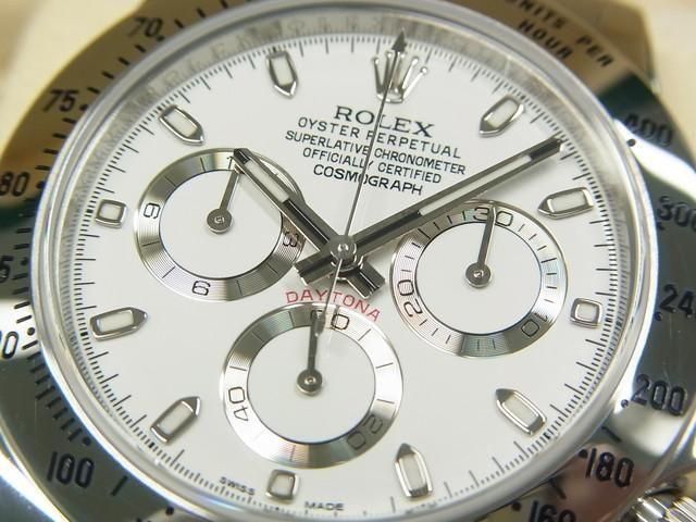ロレックス デイトナ ホワイト文字盤 116520 '21年購入現行ギャラン