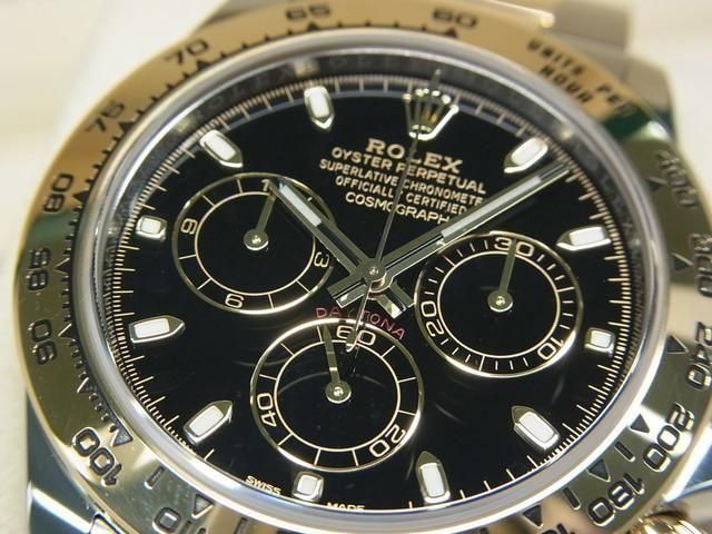 ロレックス デイトナ SS×YGコンビ ブラック文字盤 116503 '20年購入