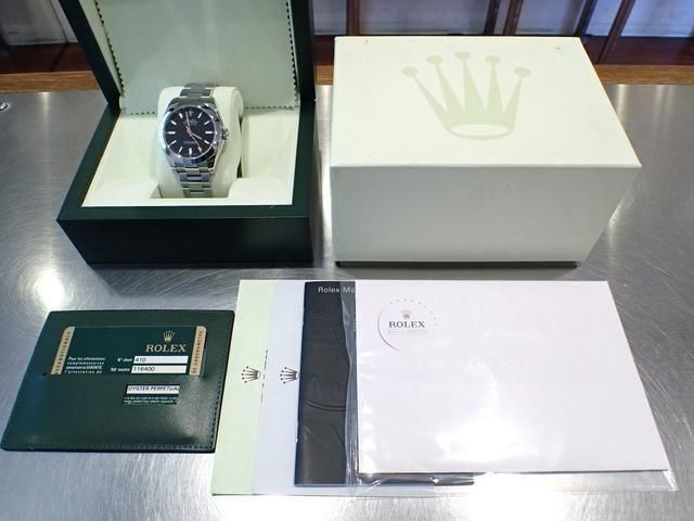 ロレックス ミルガウス ブラック文字盤 116400 M番 '08年 メーカーOH済