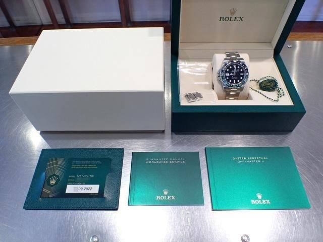 ロレックス GMTマスターII レフティー グリーン/ブラックベゼル