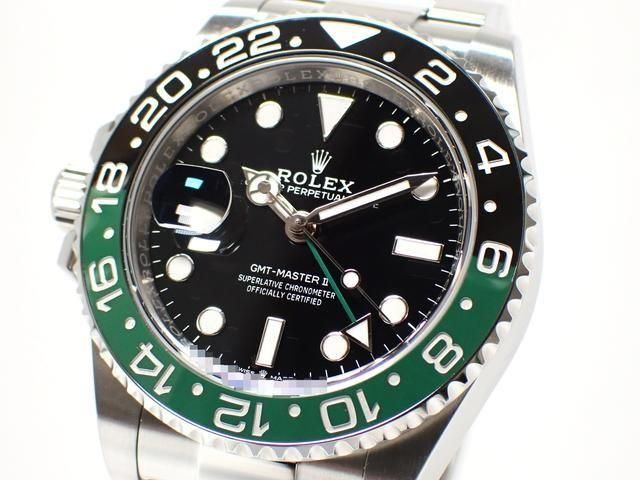 ロレックス GMTマスターII レフティー グリーン/ブラックベゼル
