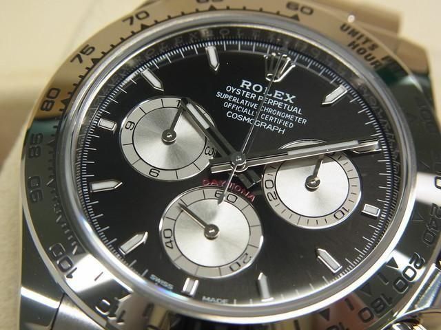 ロレックス デイトナ 18KWG ブライトブラック＆スチール 126509