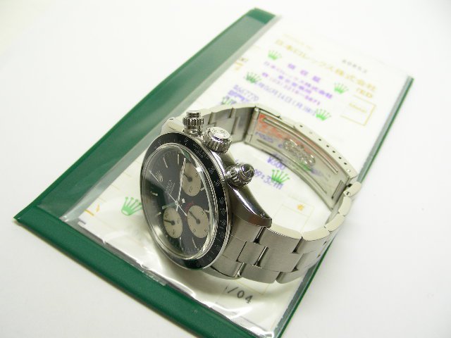 ロレックス 旧型デイトナ・手巻 Ref.6263 黒 ビッグ表記 - 腕時計専門 