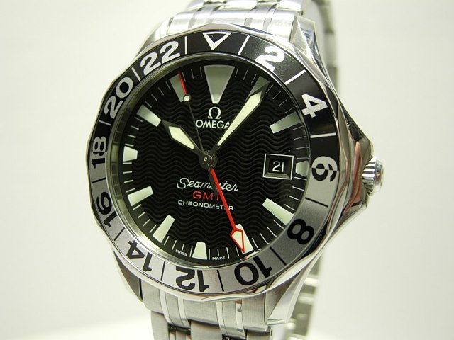 オメガ シーマスター300M・GMT 黒文字盤 50周年記念 - 腕時計専門店THE ...