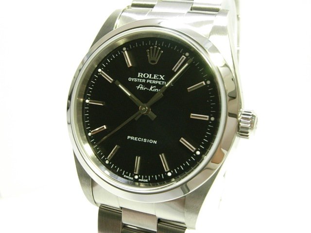 ロレックス エアキング 黒 REF.14000M P番 - 腕時計専門店THE-TICKEN 