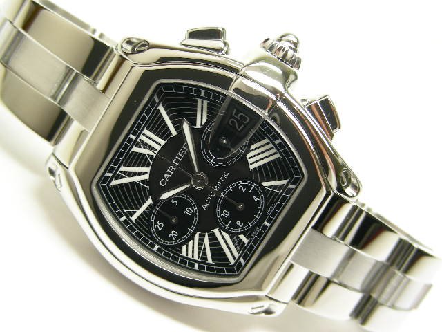 カルティエ ロードスター・クロノグラフ ブラック 後期型 - 腕時計専門 