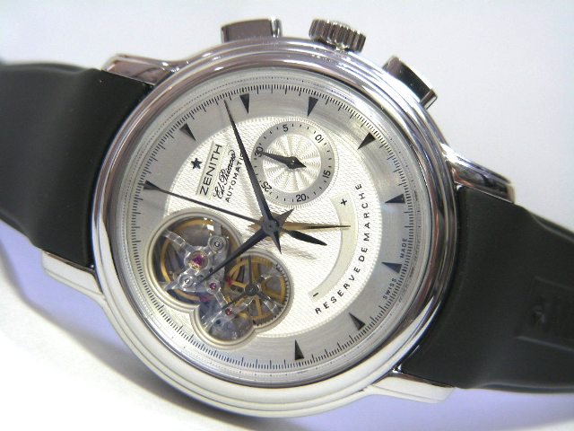 ゼニス クロノマスターT オープン シルバー 正規品 - 腕時計専門店THE 