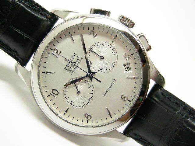 ゼニス クラス・エルプリメロ シルバー文字盤 革ベルト - 腕時計専門店THE-TICKEN(ティッケン) オンラインショップ