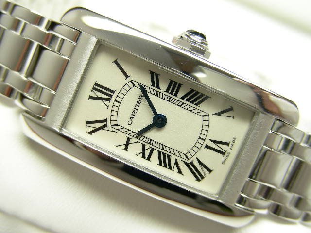 カルティエ タンクアメリカン SM 18KWG ブレス 正規品 - 腕時計専門店 