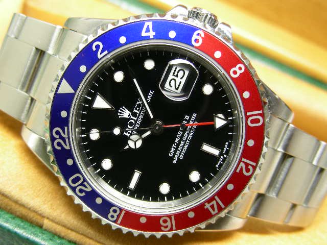 ロレックス GMTマスターII Ref.16710 赤青ベゼル P番 - 腕時計専門店 ...