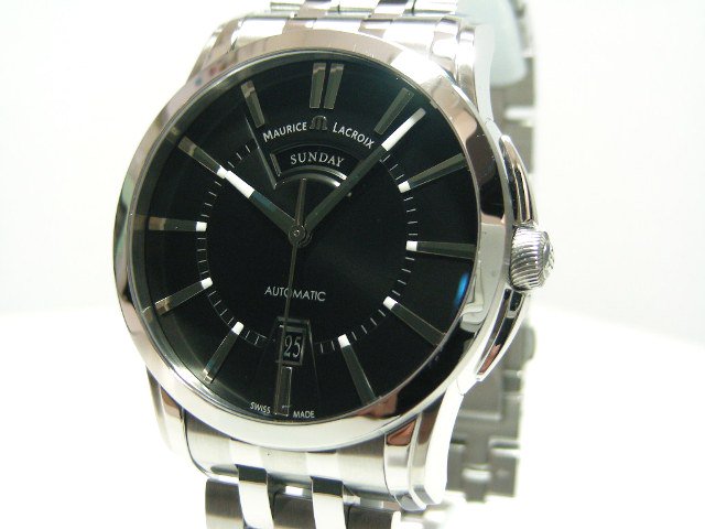 モーリスラクロア ポントス・デイデイト 黒 正規未使用品 - 腕時計専門 