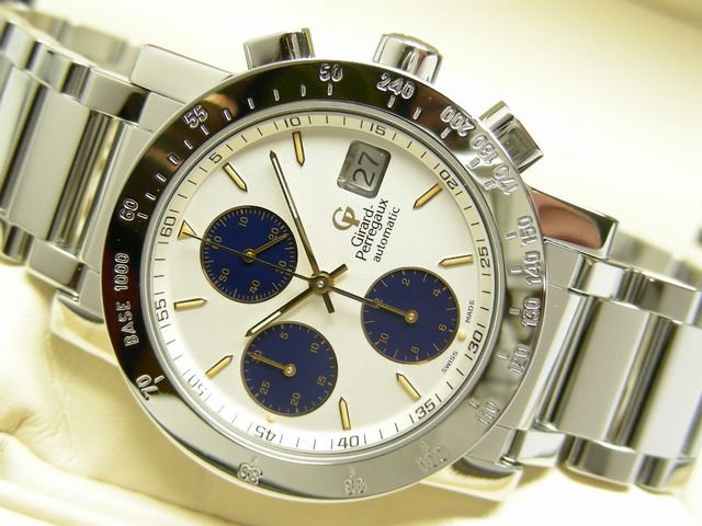 ジラール・ペルゴ GP7000・クロノグラフ シルバー 正規 - 腕時計専門店 ...
