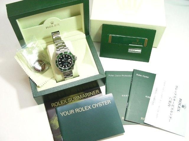 ロレックス サブマリーナーデイト グリーンベゼル M番 - 腕時計