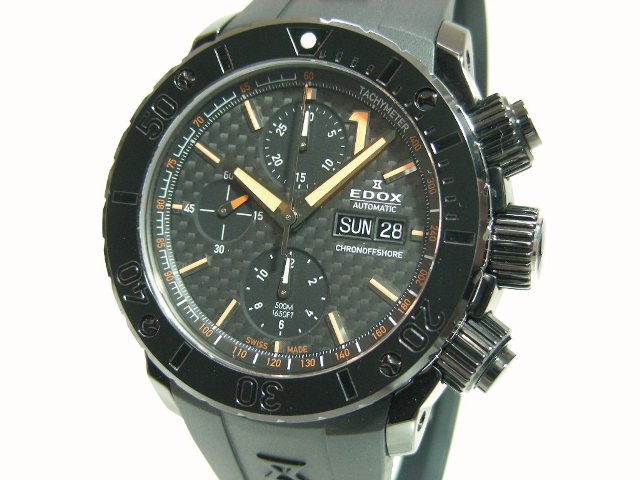 エドックス クラスワン クロノオフショア カーボン 250本限定 - 腕時計 