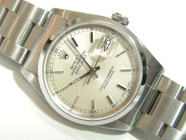 ロレックス デイトジャスト 16200 シルバー - 腕時計専門店THE-TICKEN ...