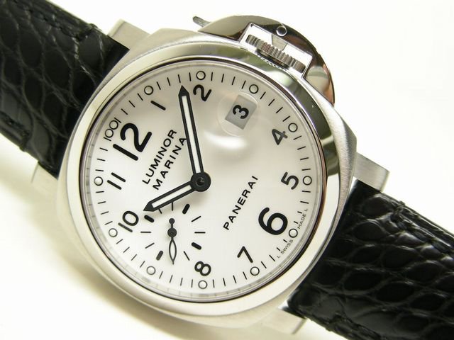 パネライ ルミノール・マリーナ 40MM 白 PAM49 G番 - 腕時計専門店THE