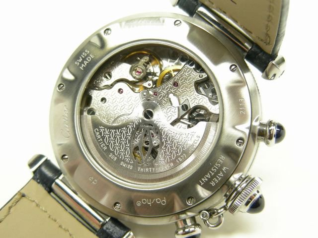 カルティエ パシャ38MM・クロノグラフ シルバー 正規品 - 腕時計専門店 ...