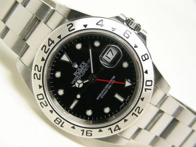 ロレックス エクスプローラーII ブラック Ref.16570 P番 - 腕時計専門 