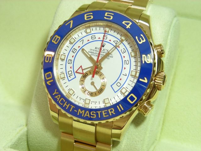 ロレックス ヨットマスターII 18Kイエローゴールド 116688 - 腕時計 