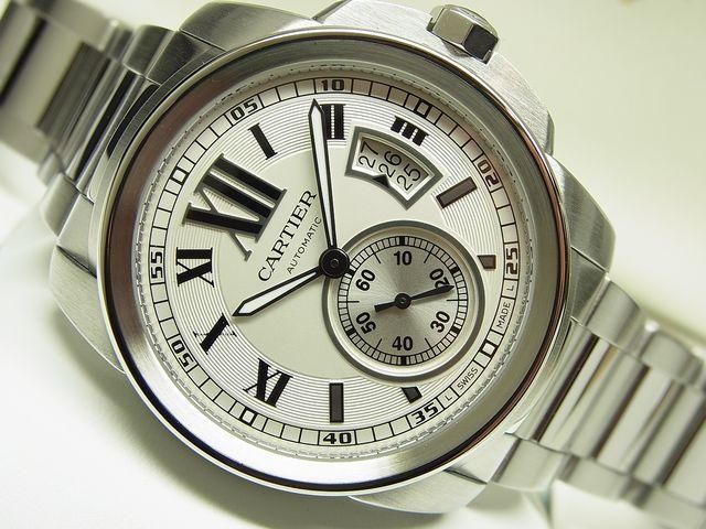 Cartier クロコ レザーベルト ブラウン カリブルドゥカルティエ 38mm 