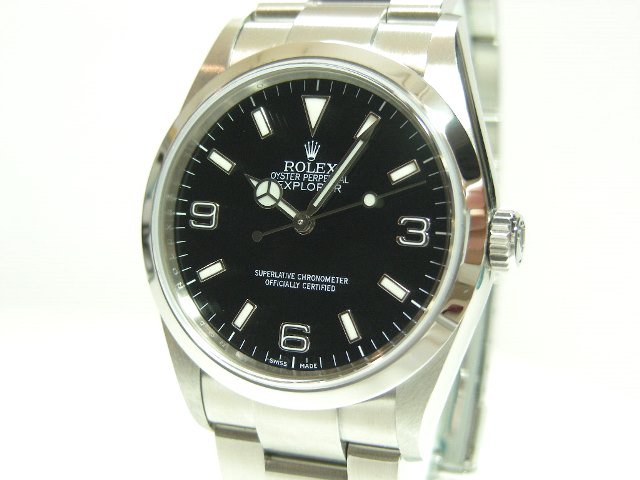 ロレックス エクスプローラーI 114270 Z番ルーレット刻印 - 腕時計専門 