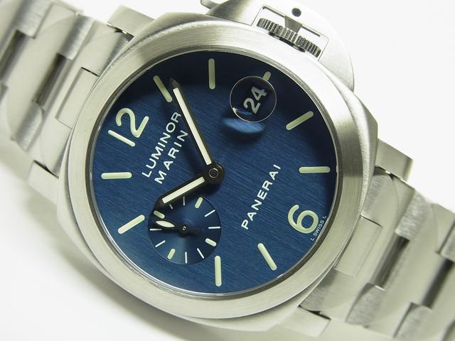 パネライ ルミノール・マリーナ 青 ブレス PAM00069 C番 - 腕時計専門