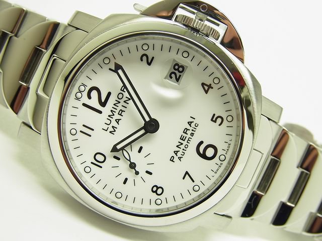 パネライ ルミノール・マリーナ 40MM 白 ブレス PAM00051 - 腕時計専門 ...