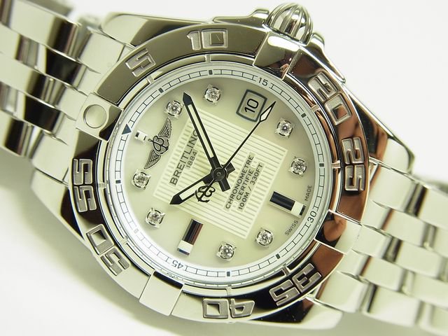 ブライトリング ギャラクティック32 シェル文字盤 8Pダイヤ - 腕時計専門店THE-TICKEN(ティッケン) オンラインショップ