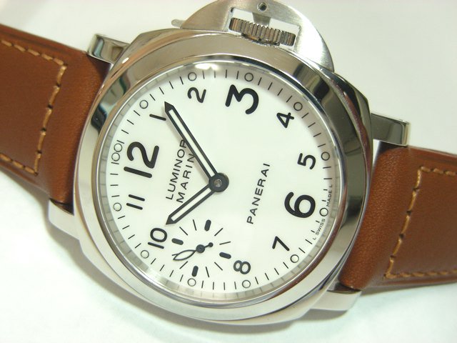 パネライ ルミノール・マリーナ 手巻 白文字盤 PAM113 H番 - 腕時計