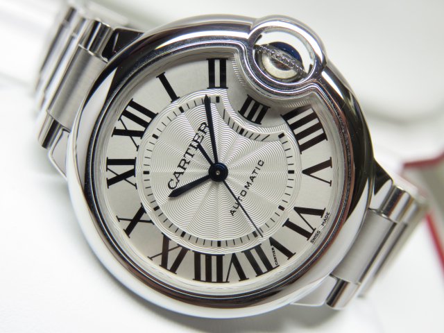 カルティエ バロンブルー 33MM 自動巻き SS 正規品 - 腕時計専門店THE 
