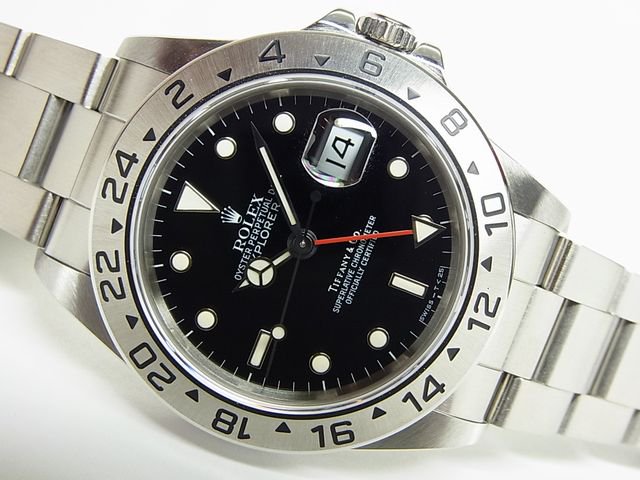 ロレックス EX-II Tiffany&Co. Wネーム 16570 X番 - 腕時計専門店THE 