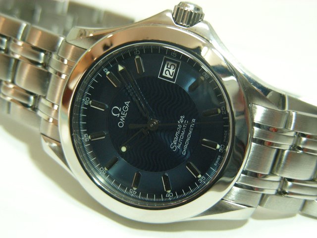 オメガ シーマスター120 オートマチック 青ウェーブ - 腕時計専門店THE 