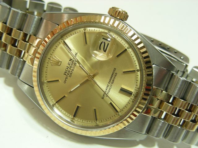 ロレックス デイトジャスト・コンビ メンズ 1601/3 70年代製 - 腕時計