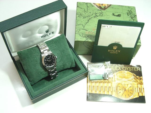 ロレックス ボーイズ パーペチュアル 黒3・6・9 67480 - 腕時計専門店 