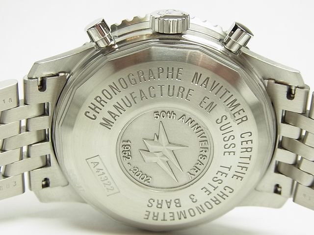 ブライトリング ナビタイマー50周年記念モデル 黒 ブレス - 腕時計専門 
