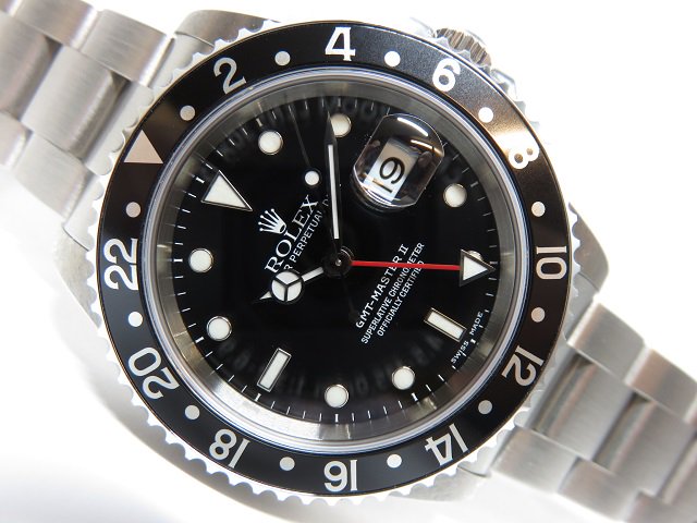 ロレックス GMTマスターII 16710 黒ベゼル - 腕時計専門店THE-TICKEN