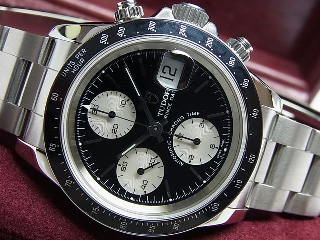 チュードル クロノタイム 79260 ブラック×シルバー 3連ブレス - 腕時計 