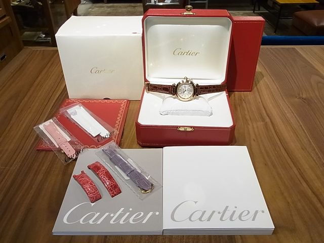 カルティエ パシャ32MM 18KPG 8Pダイヤ AT 正規品 - 腕時計専門店THE 