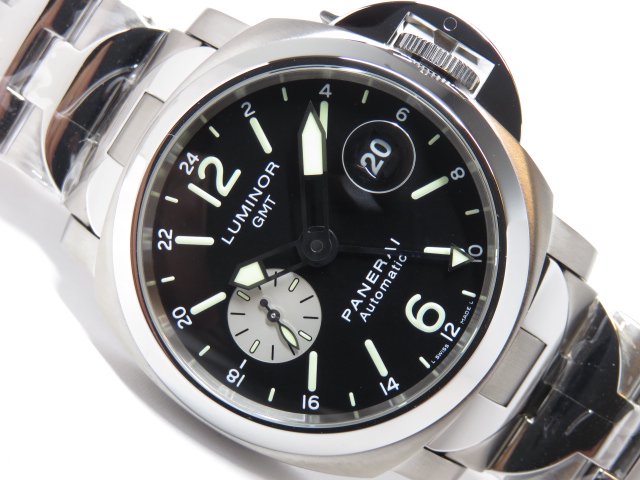 パネライ ルミノールGMT 44MM チタン＆SS ブレス PAM00161 - 腕時計 ...