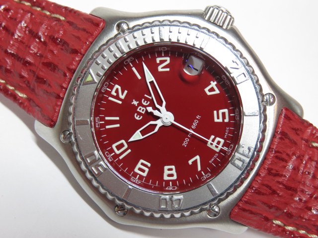 エベル ディスカバリー 赤 ＳＳ/革ベルト ＱＺ - 腕時計専門店THE