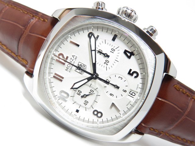 タグホイヤー モンツァ キャリバー36 シルバー SS/革ベルト - 腕時計 