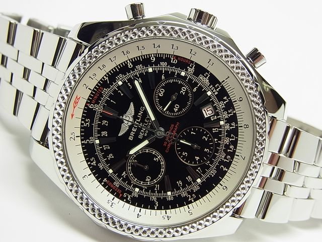 ブライトリング ベントレー・モーターズ ブラック ブレス仕様 - 腕時計 