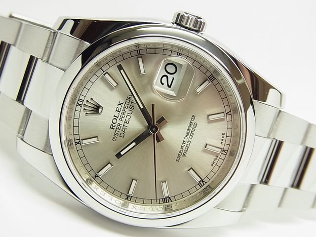ロレックス デイトジャスト シルバー Ref.116200 ランダム - 腕時計 