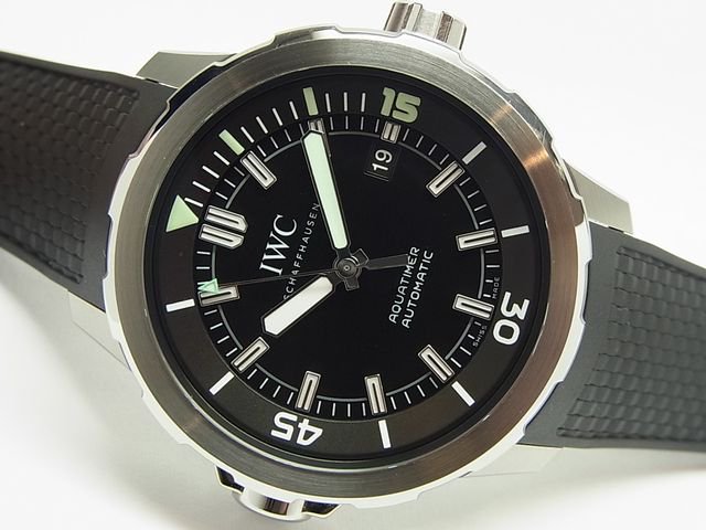 IWC アクアタイマー・オートマチック 黒 SS ラバー 正規品 - 腕時計