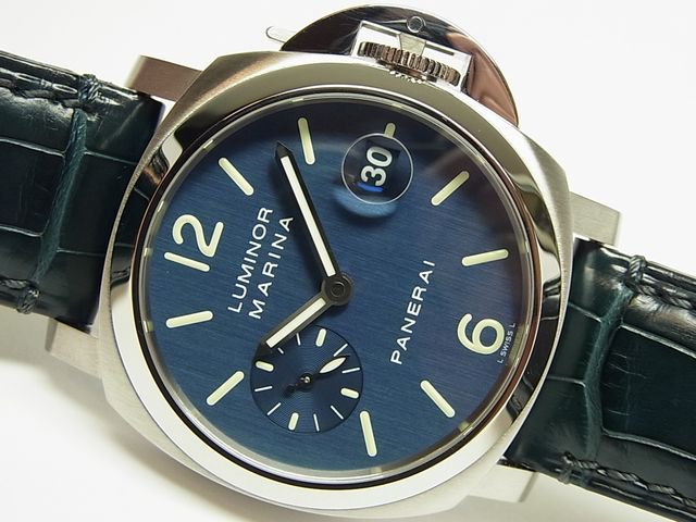 パネライ ルミノール・マリーナ 40MM ブルー PAM00119 - 腕時計専門店 ...