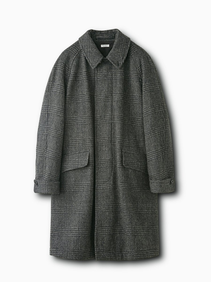 VAINL ARCHIVE , ヴァイナルアーカイブ,Graphpaper,グラフペーパー,PHIGVEL,フィグベル, 通販】BRAND :  PHIGVEL MODEL : BAL COLLAR WOOL COAT COLOR : BLACK GLENCHECK